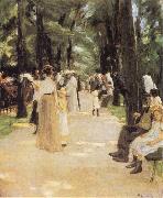 Max Liebermann The Parrot Walk at Amsterdam Zoo oil